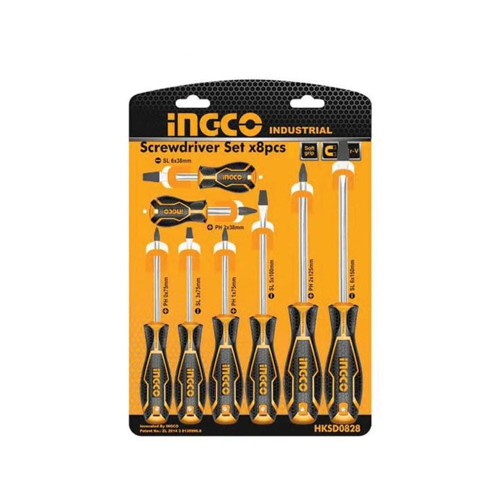 Jeux tournevis jaune 8PC