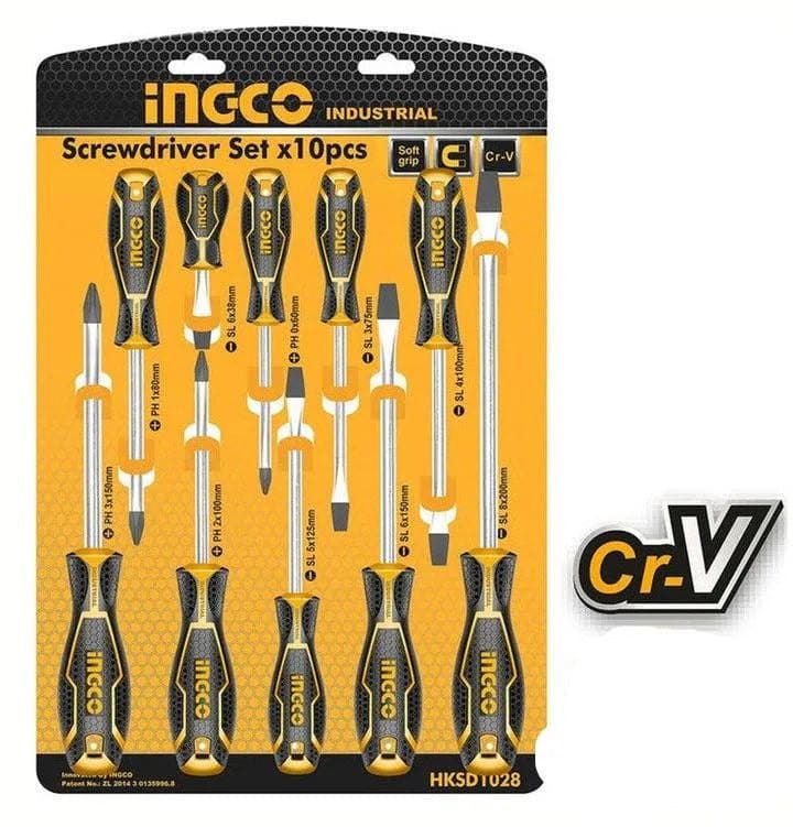 Jeux tournevis jaune 10PC