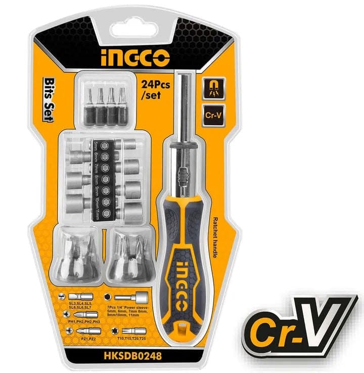 Jeu tournevis 24PC jaune
