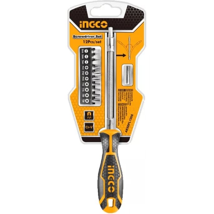Jeu tournevis 12 pcs INGCO