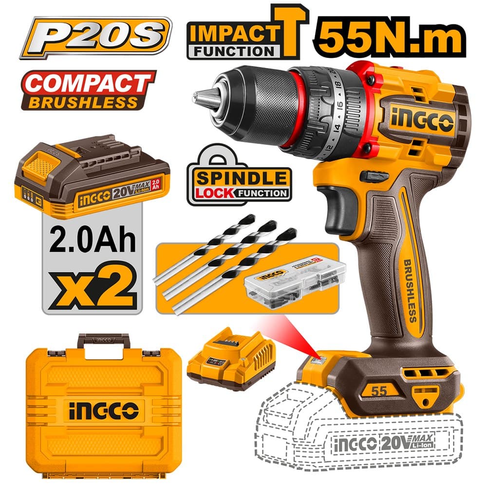 Visseuse 20V INGCO brushless