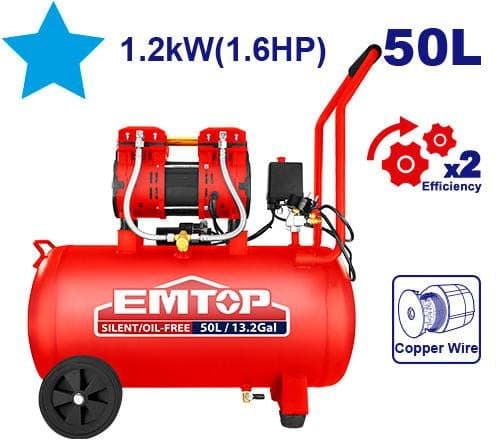 Compresseur 50L EMTOP selencieux