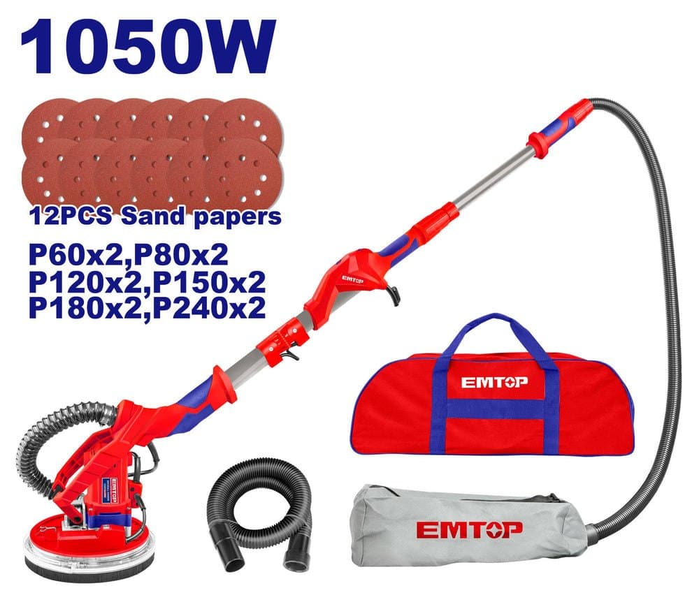 Ponceuse vibrante à ponceuse girafe 1050W EMTOP