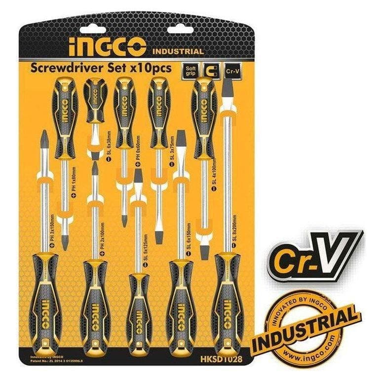 Jeu tournevis 10PCS INGCO