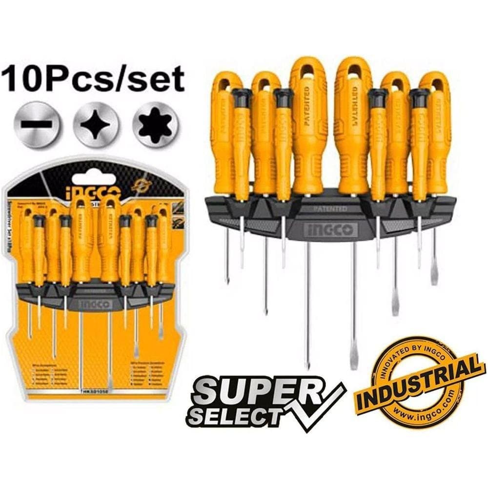 Jeu de tournevis 10PCS INGCO