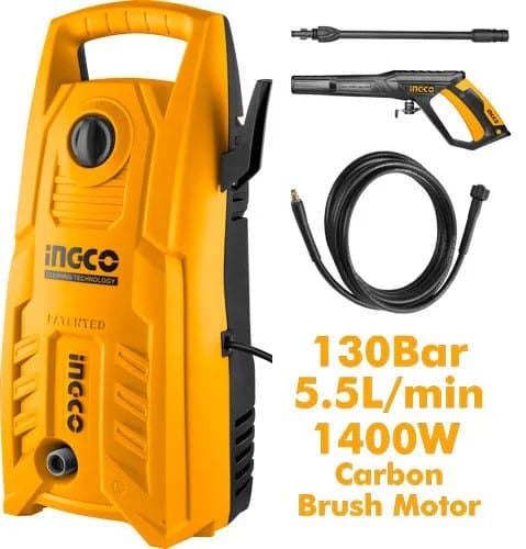Nettoyeur haute pression 130 bar 1400 W INGCO