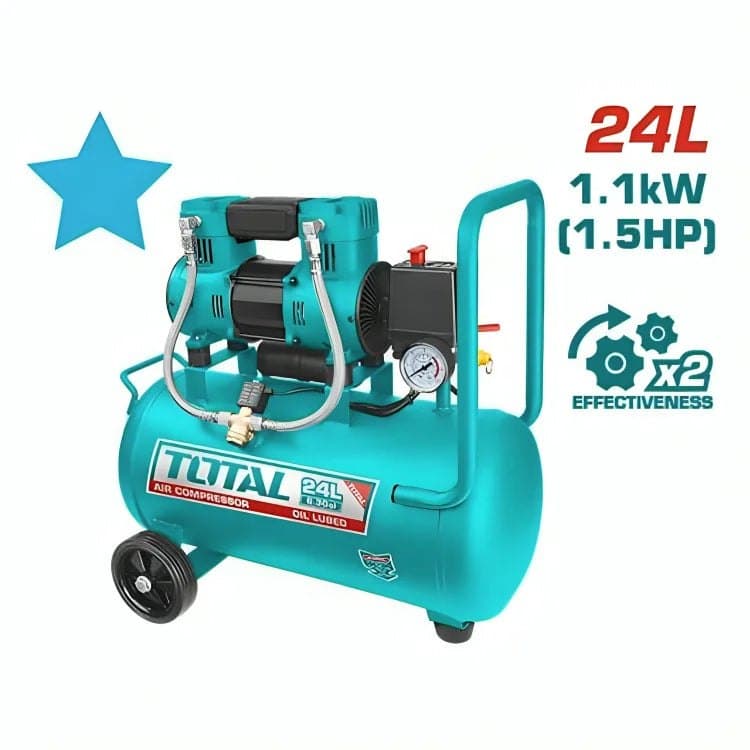 Compresseur 24L TOTAL silencieux