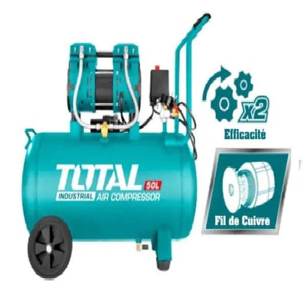 Compresseur 50L TOTAL silencieux