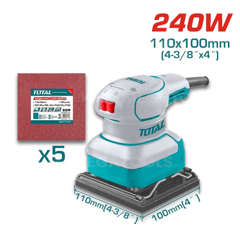 Ponceuse vibr carre TOTAL 240W