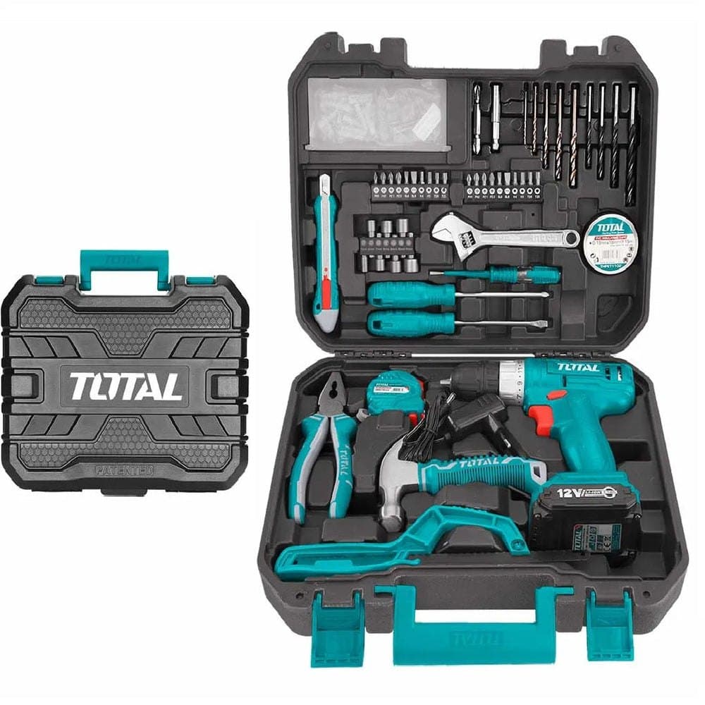 Malette à outils + visseuse 128PCS TOTAL