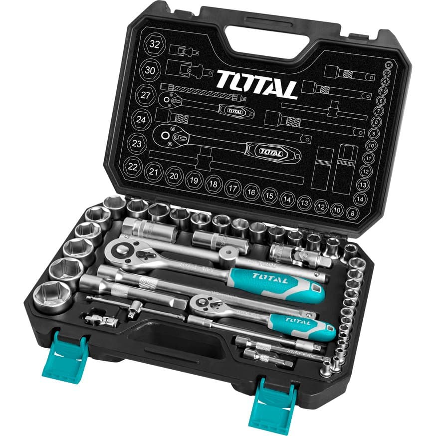 Caisse à douille 44 pcs TOTAL