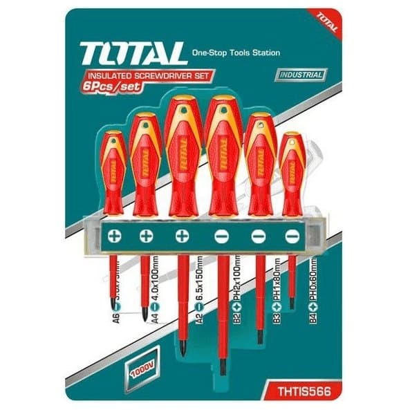 Jeu tournevis électrique 6 pcs TOTAL