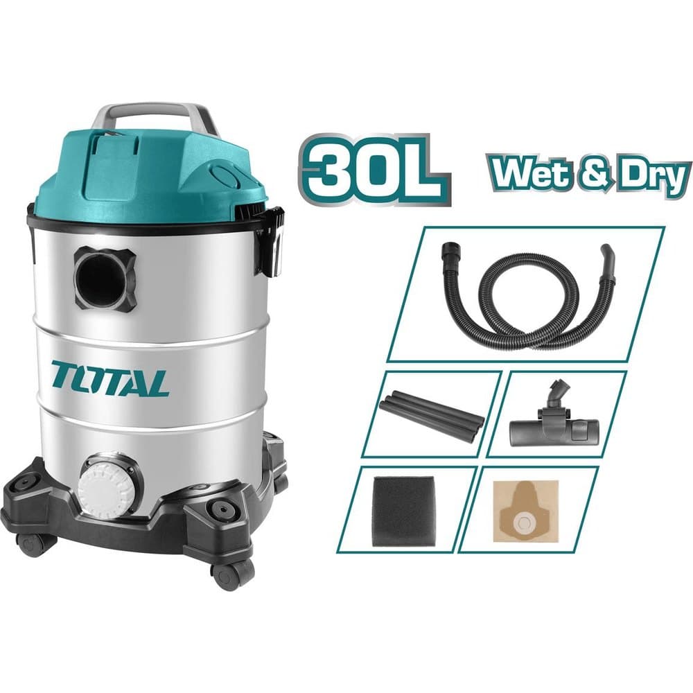 Aspirateur 30L 1300W TOTAL