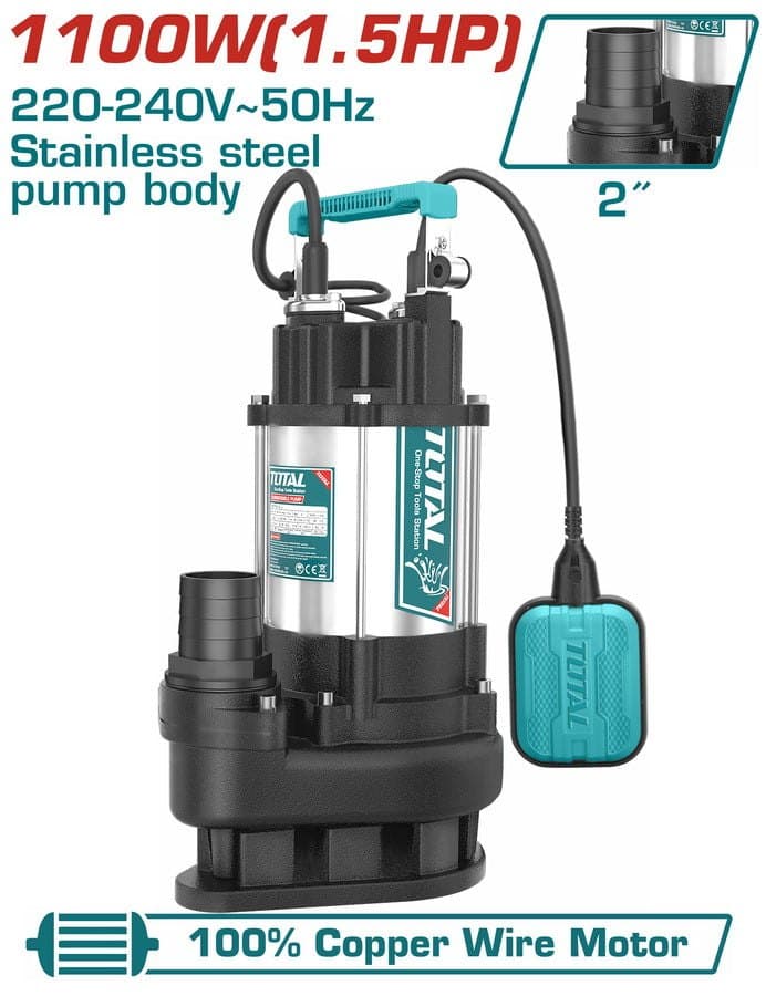 Pompe à eau 1100W 1HP br TOTAL